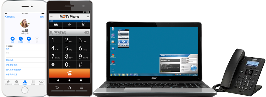 MOT讓智慧型手機和電腦化身行動商務電話